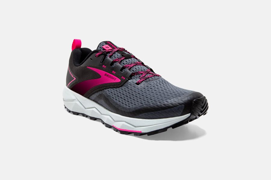 Brooks Running Shoes - Divide 2 Trail Womens - Black/Pink - DRJ-281034